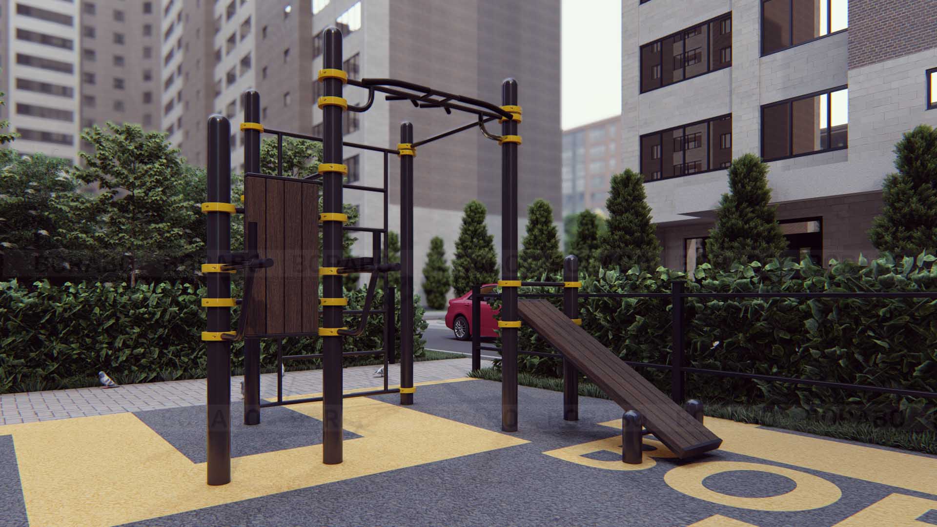 Площадка воркаут PRO bw-110