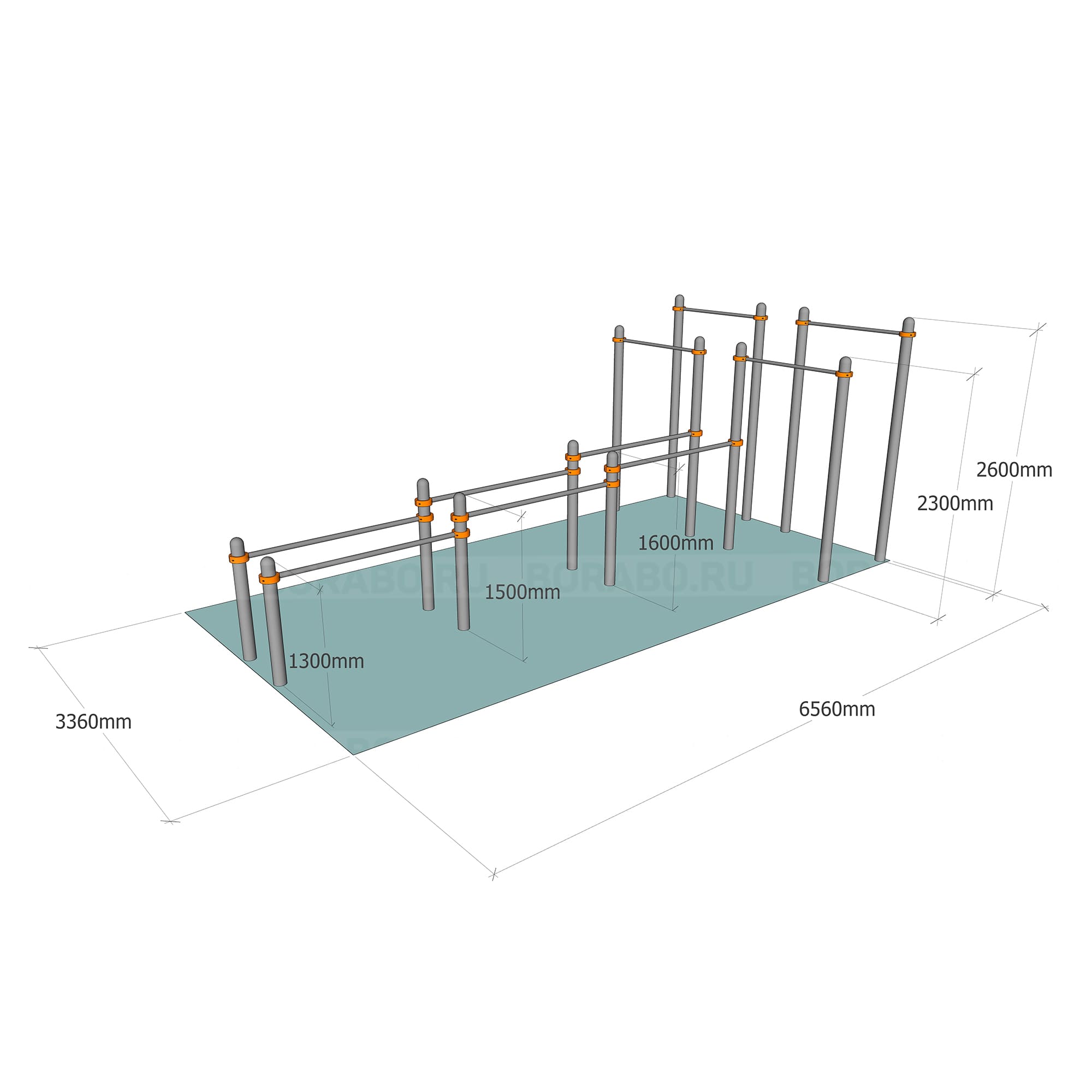 Комплекс Workout BW-14 Турники - Брусья