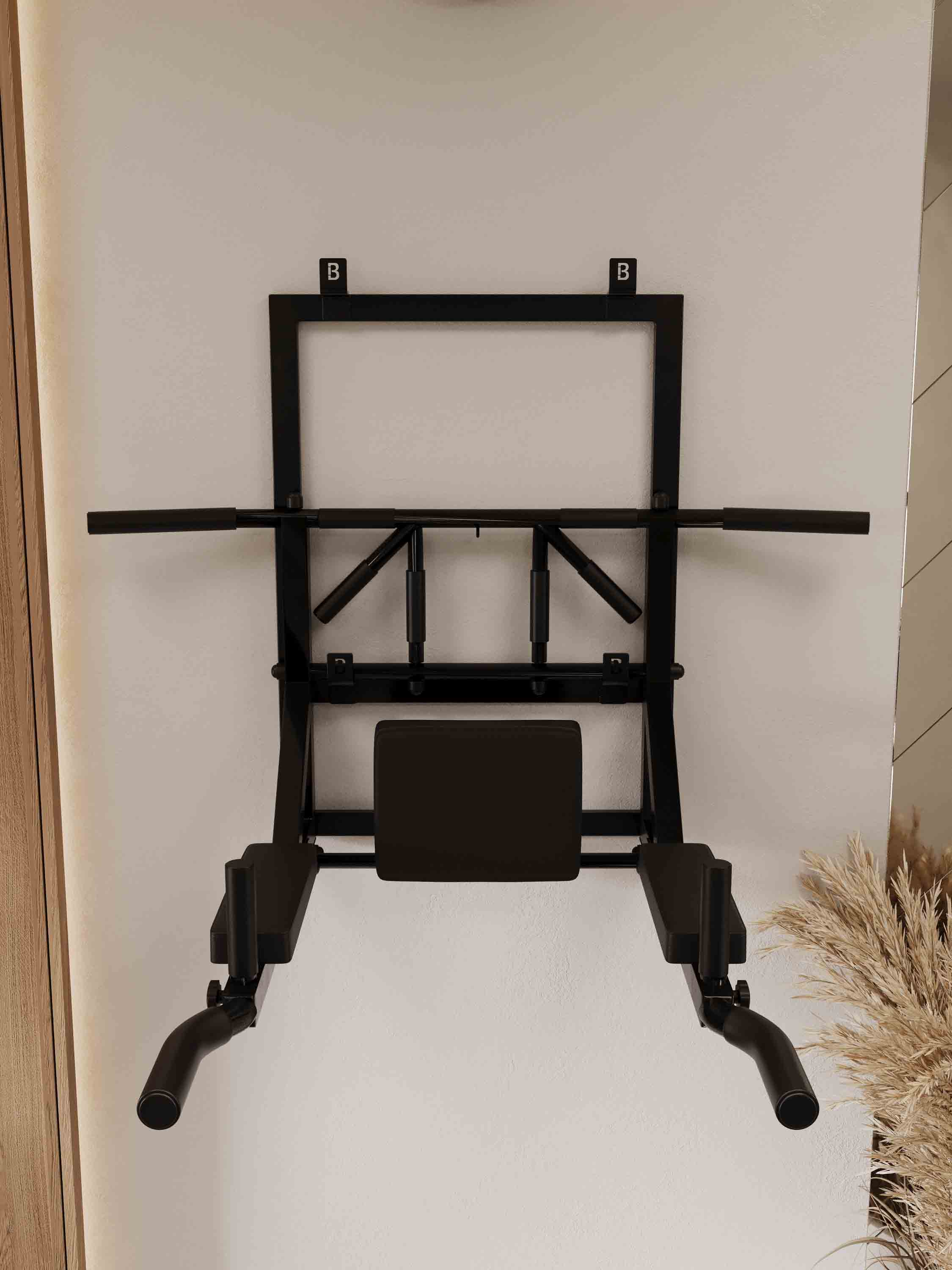 Турник Брусья Пресс 3 в 1 мультихват PRO на раме Черный