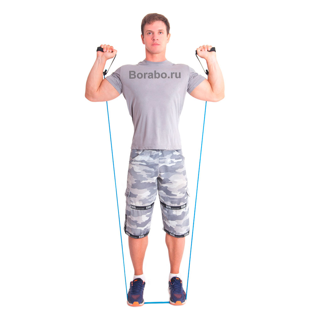 Набор трубчатых эспандеров с ручками 3 шт