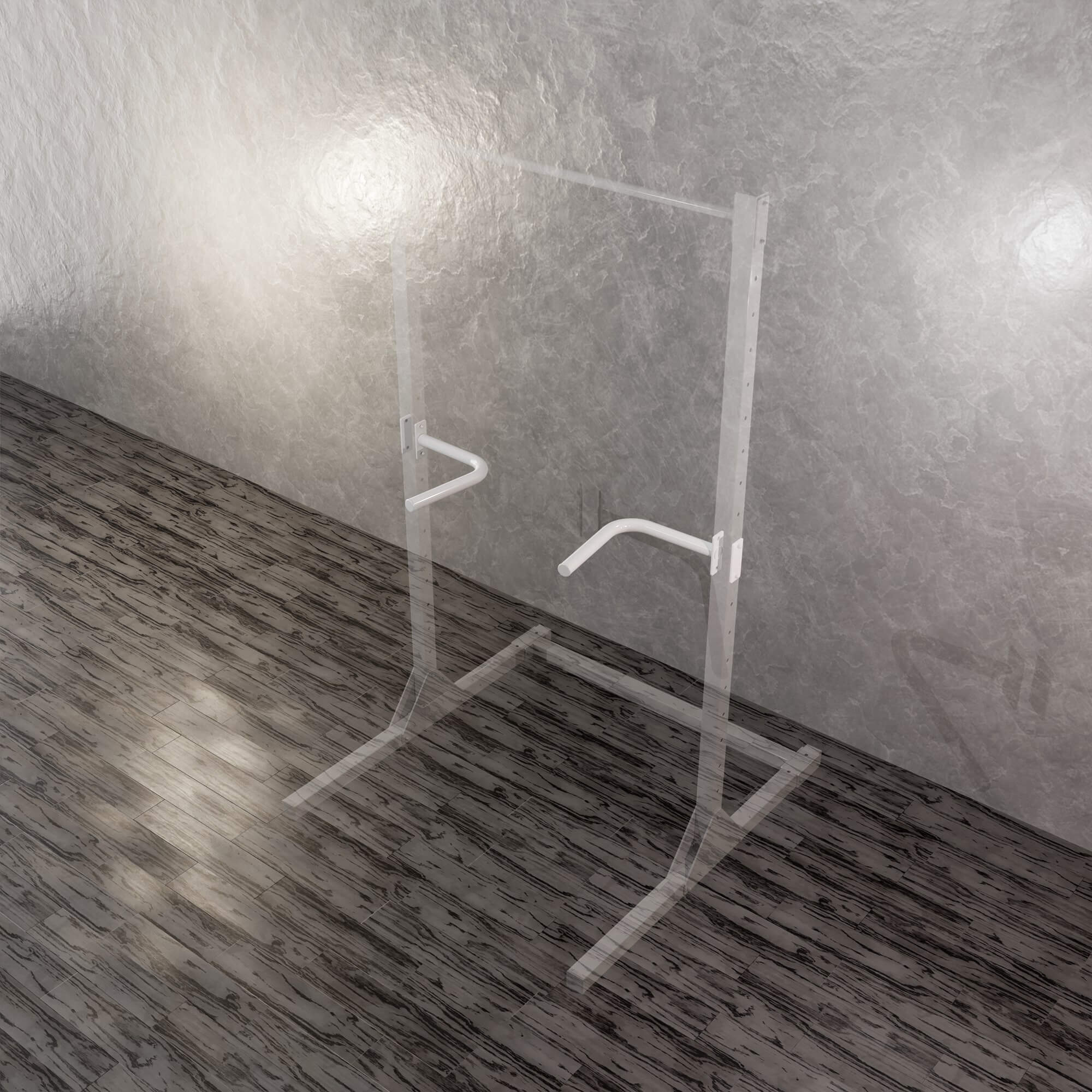 Брусья для напольного турника, белые