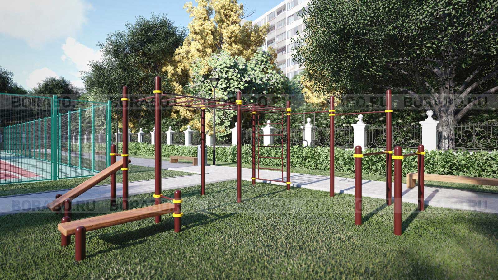 Спортивно-развивающее Workout оборудование BW-64-M