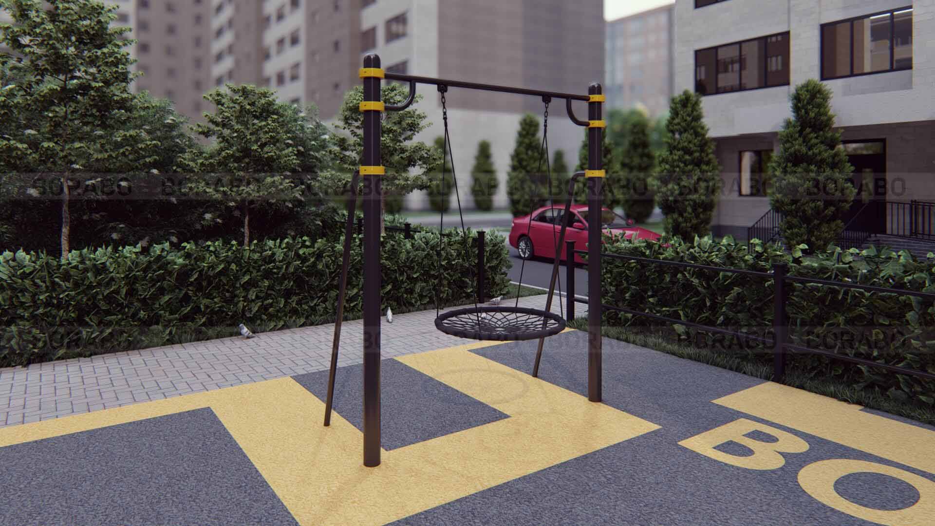 Качели Workout с упорами BW-123