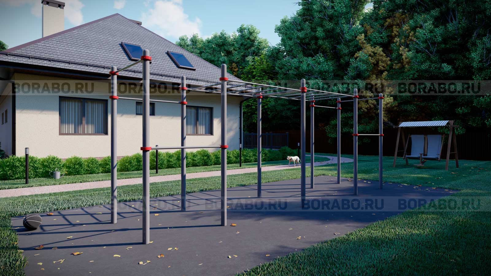 Рукоход Workout BW-22 с шестью турниками