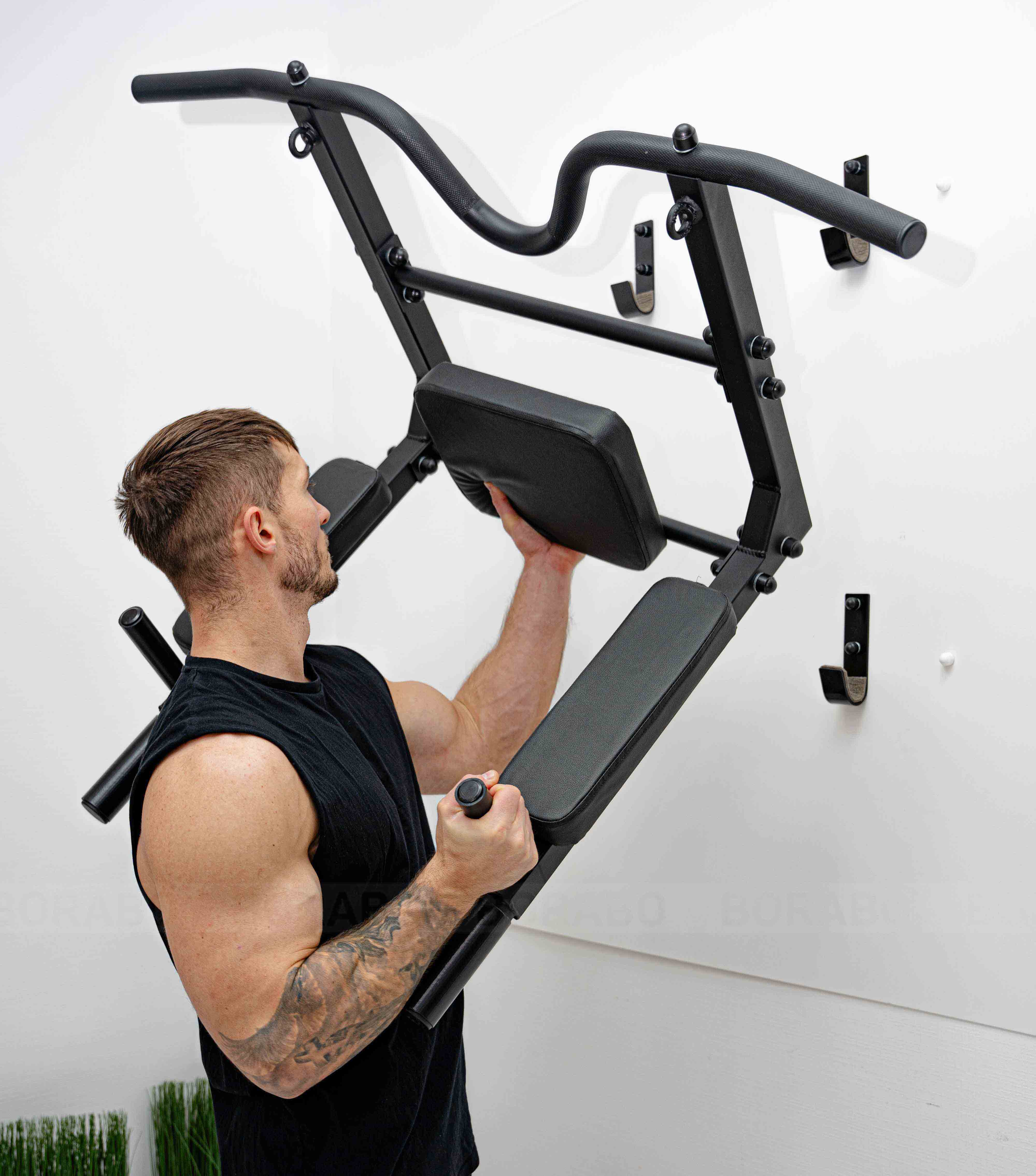 Турник Брусья Пресс 3 в 1 VENOM BLACK на петлях