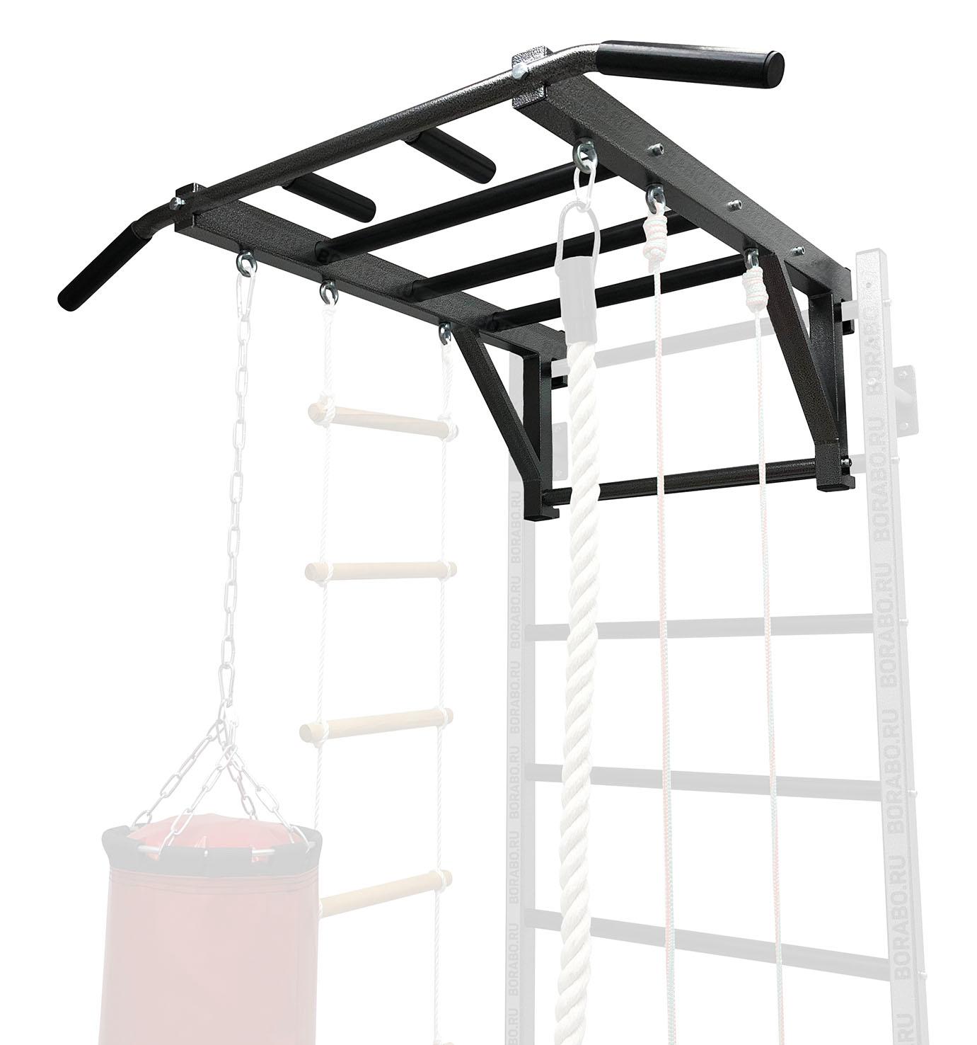 Детский спортивный комплекс с рукоходом (металл)- турник навесной на шведскую стенку