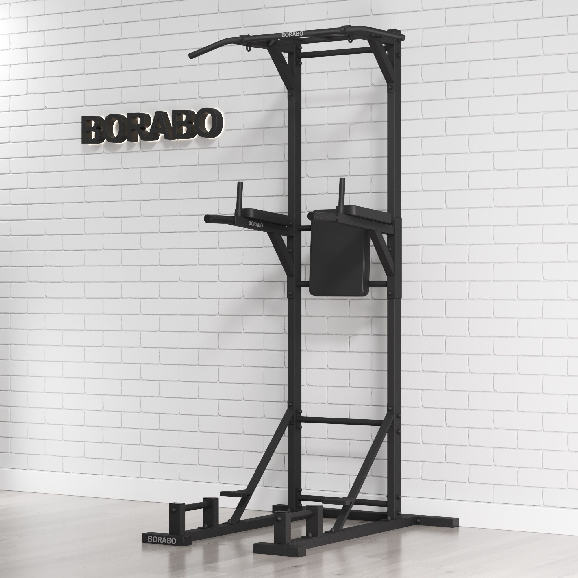 Напольный Турник Брусья Пресс 3 в 1 BLACK