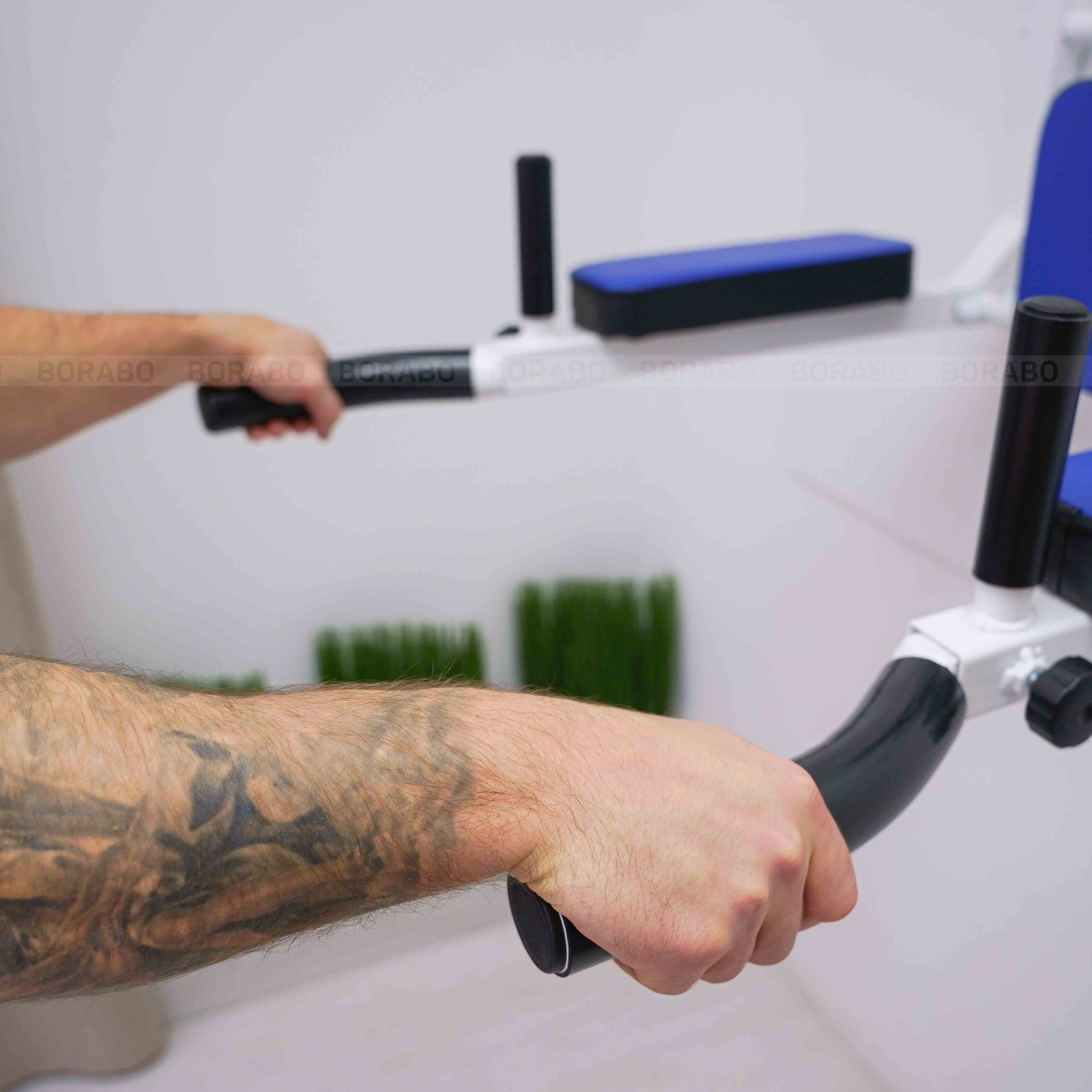 Турник Брусья Пресс 3 в 1 мультихват PRO на раме Белый