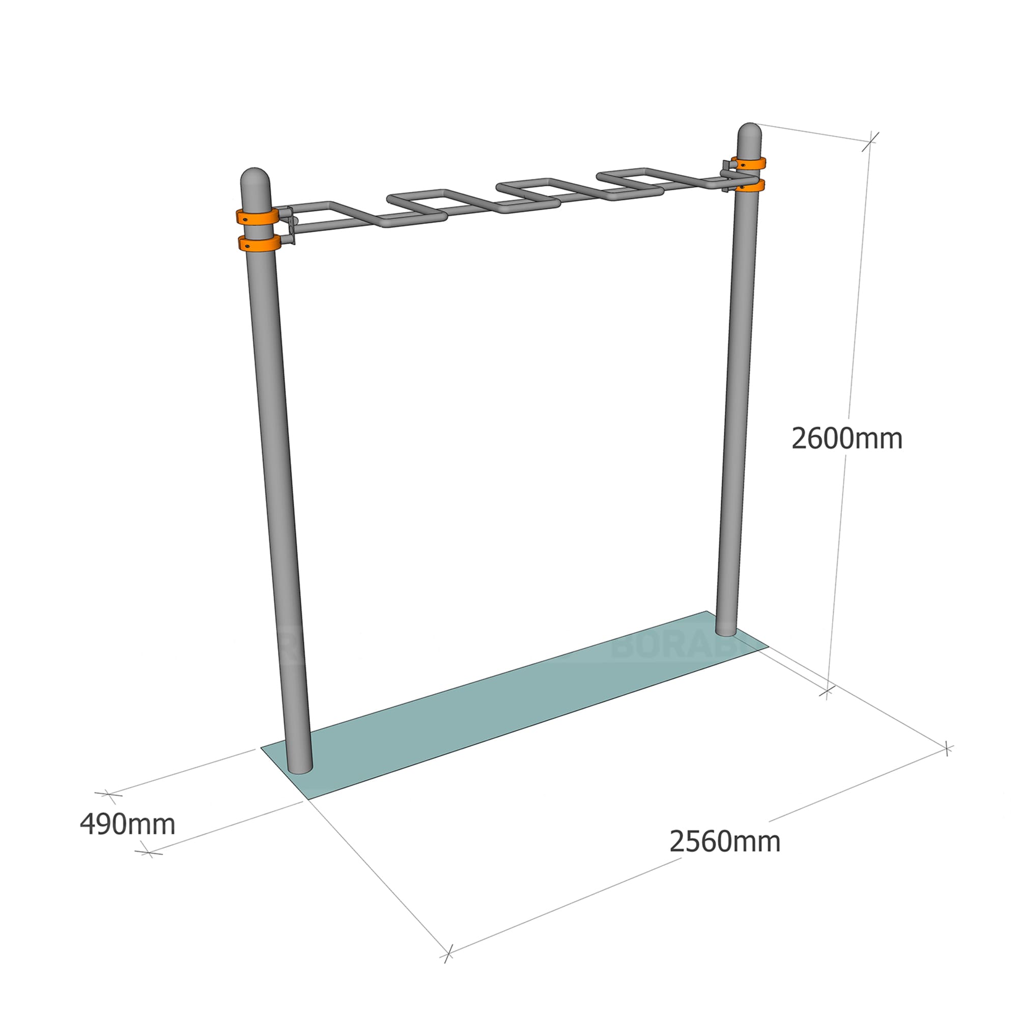 Рукоход Workout BW-16 змейка
