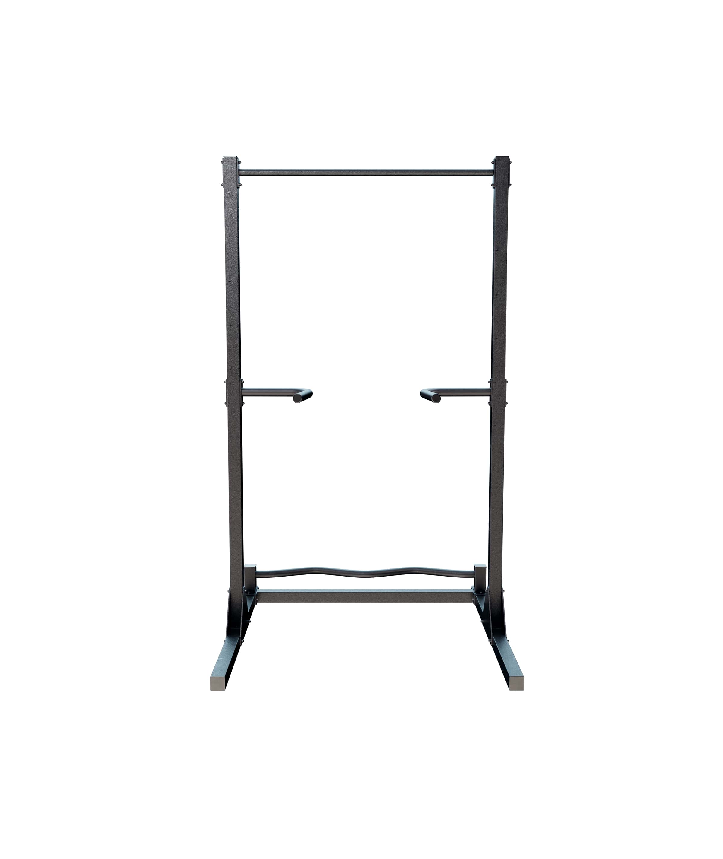 Турник напольный с брусьями и перекладиной для отжиманий, черный