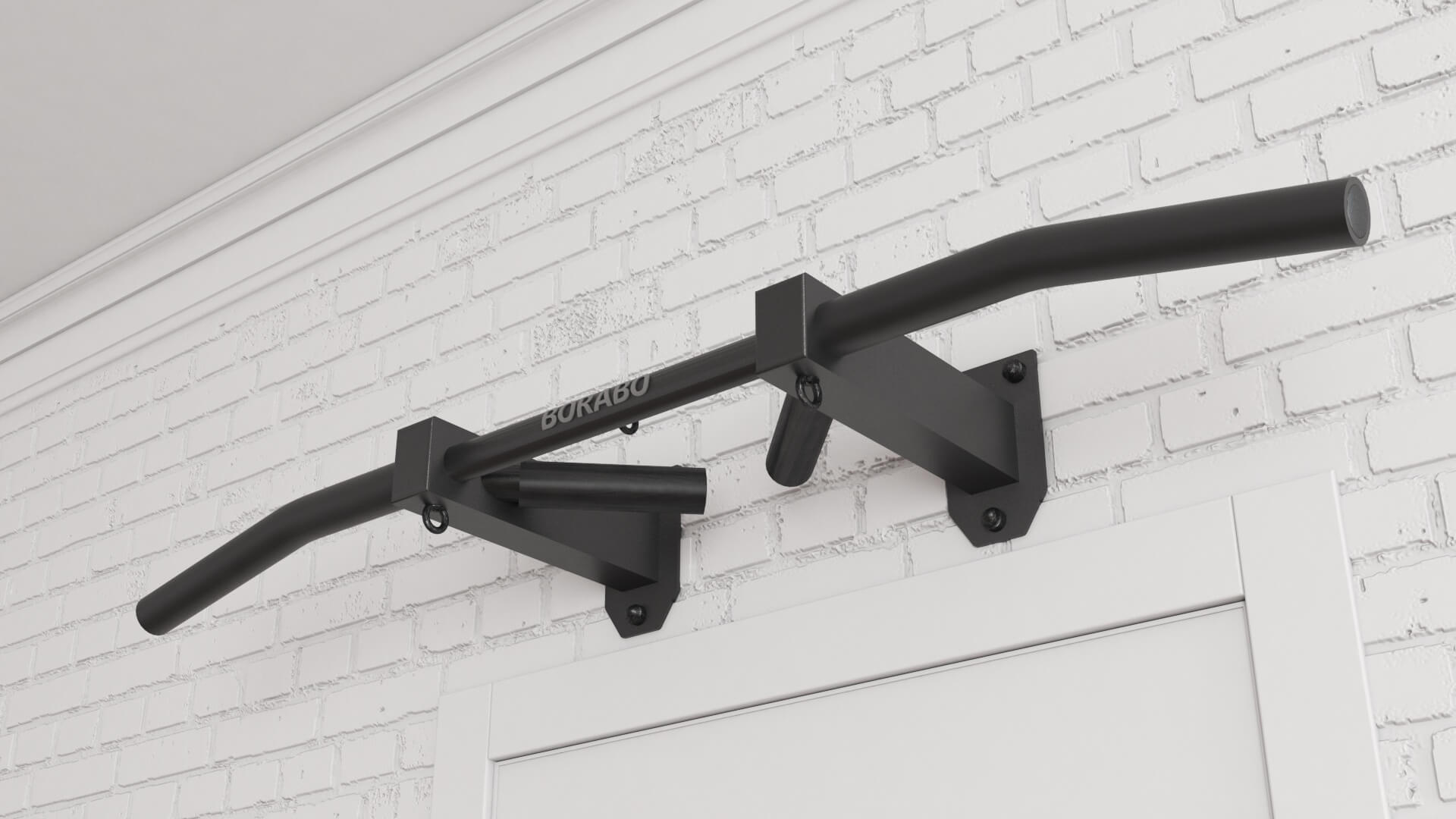 Турник наддверный Буйвол PRO - прорезиненное покрытие