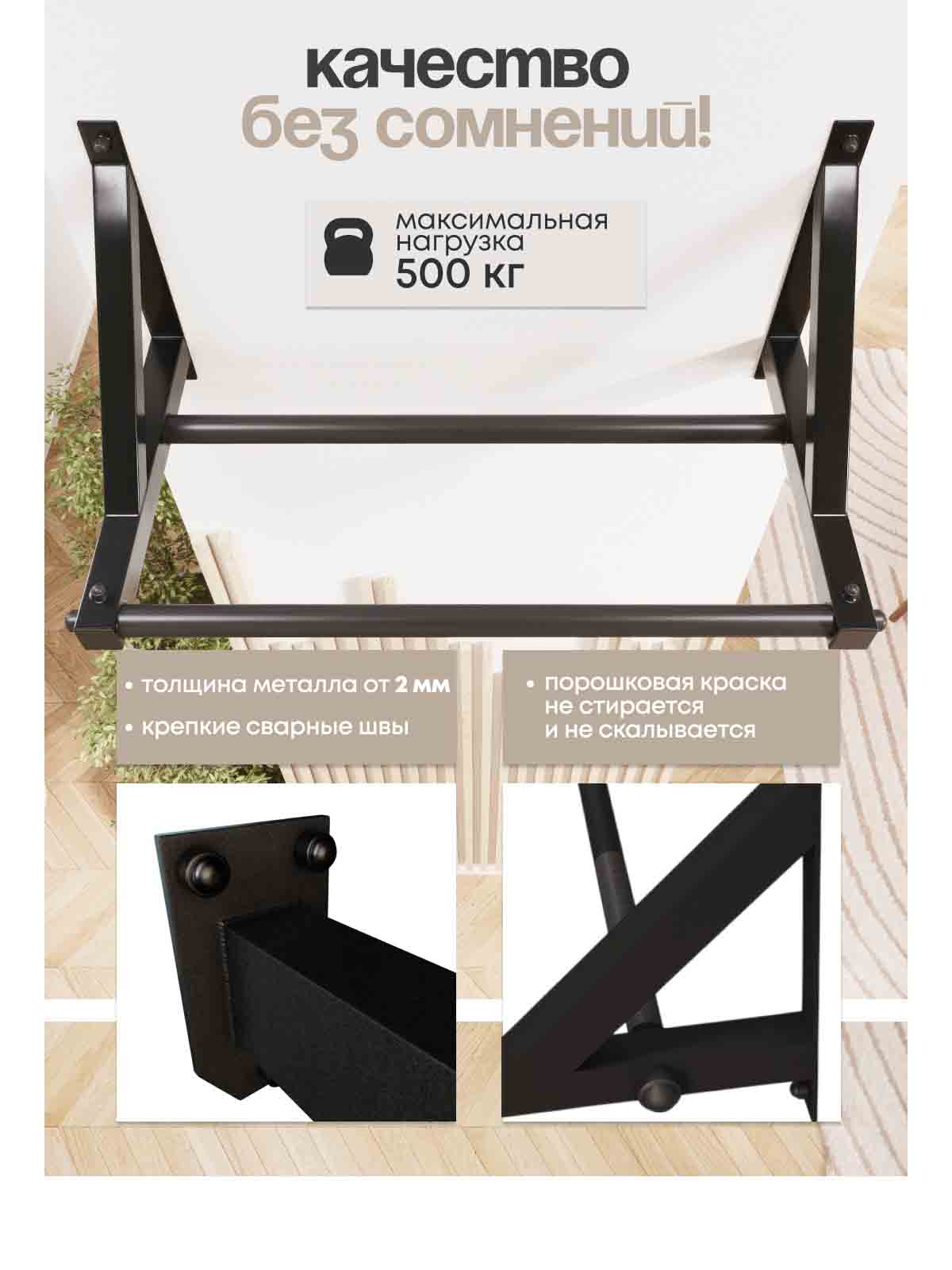 Турник настенный КЛАССИК "PRO"