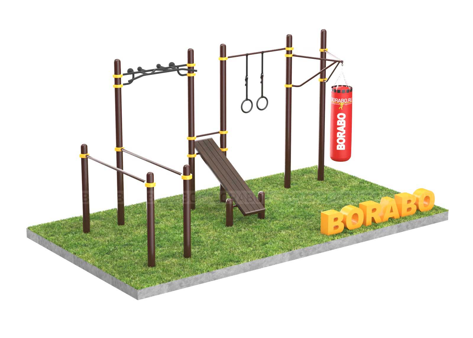 Площадка воркаут PRO bw-111