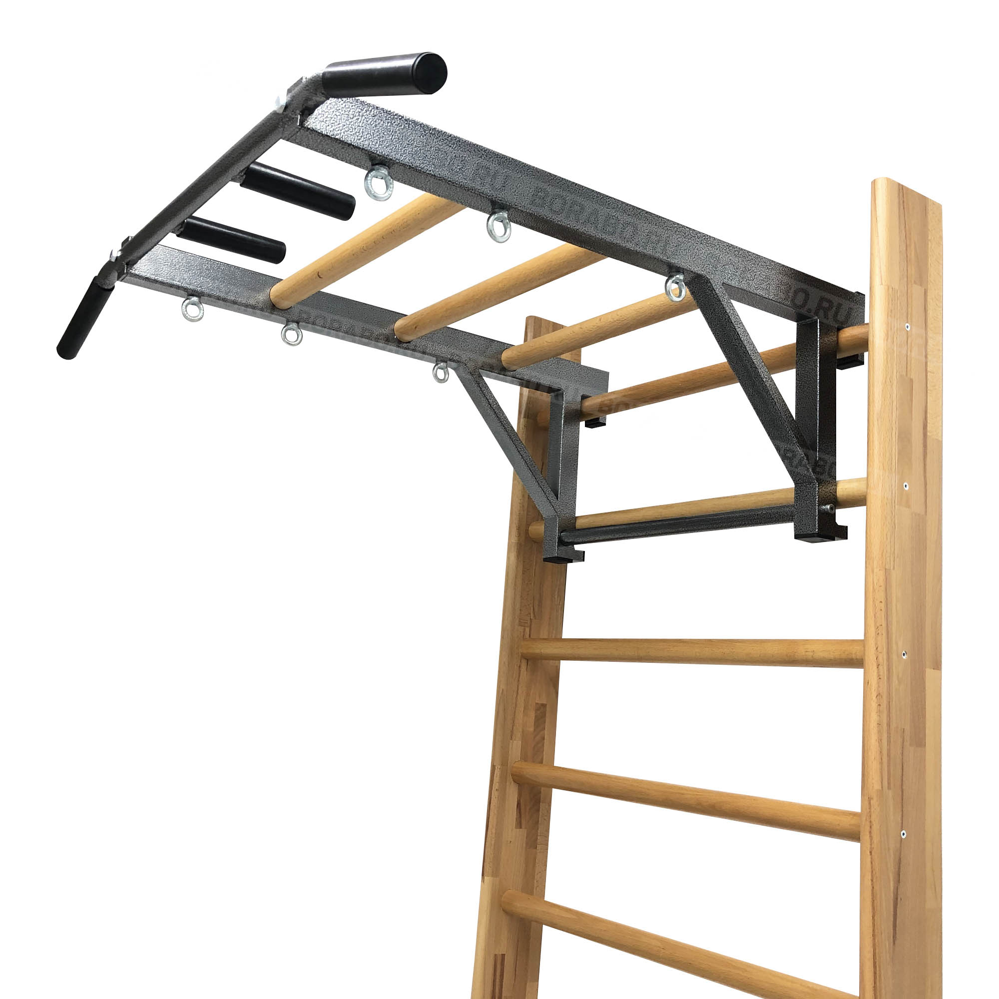 Детский спортивный комплекс с рукоходом дерево- турник навесной на шведскую стенку