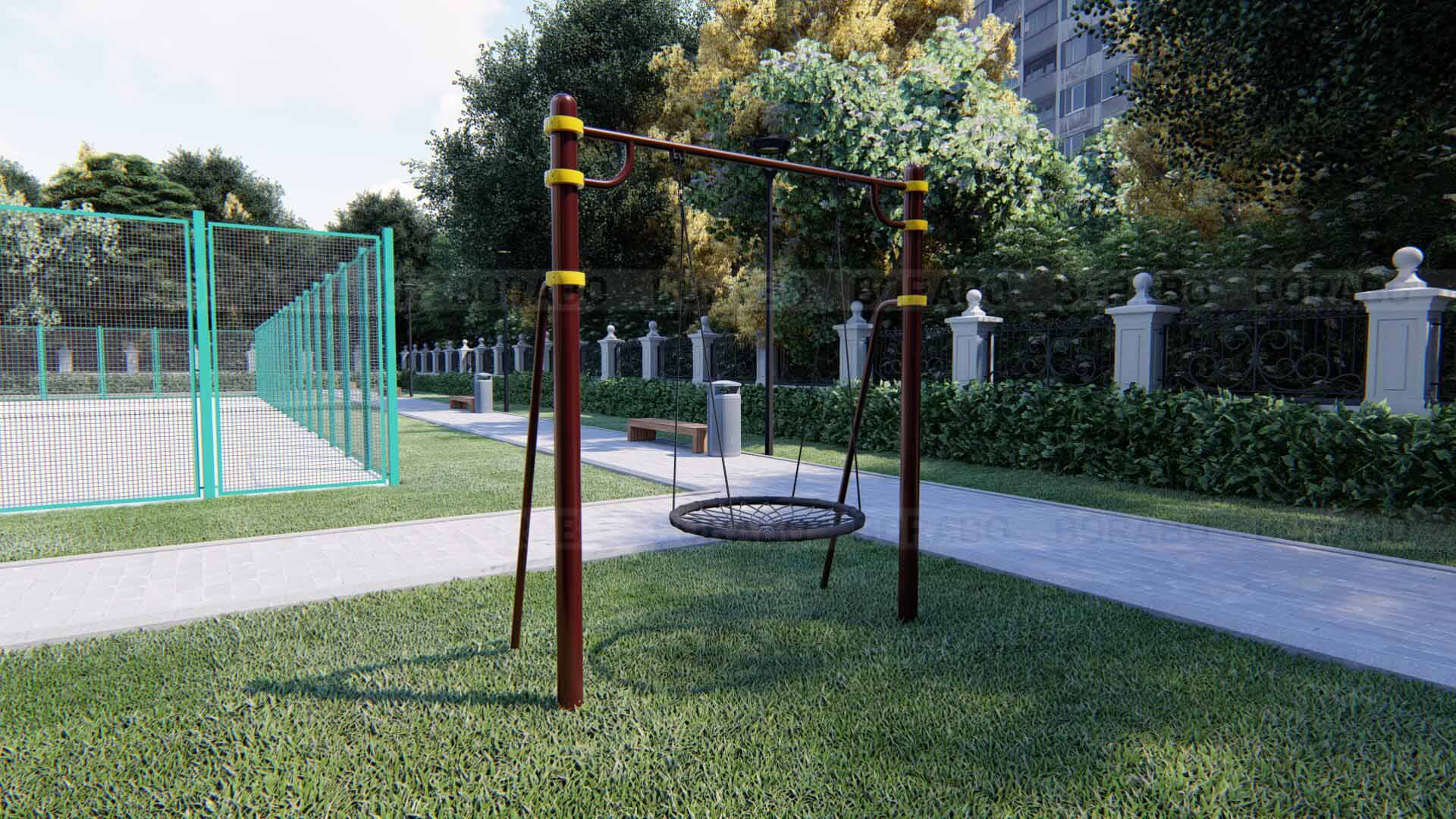 Качели Workout с упорами BW-123