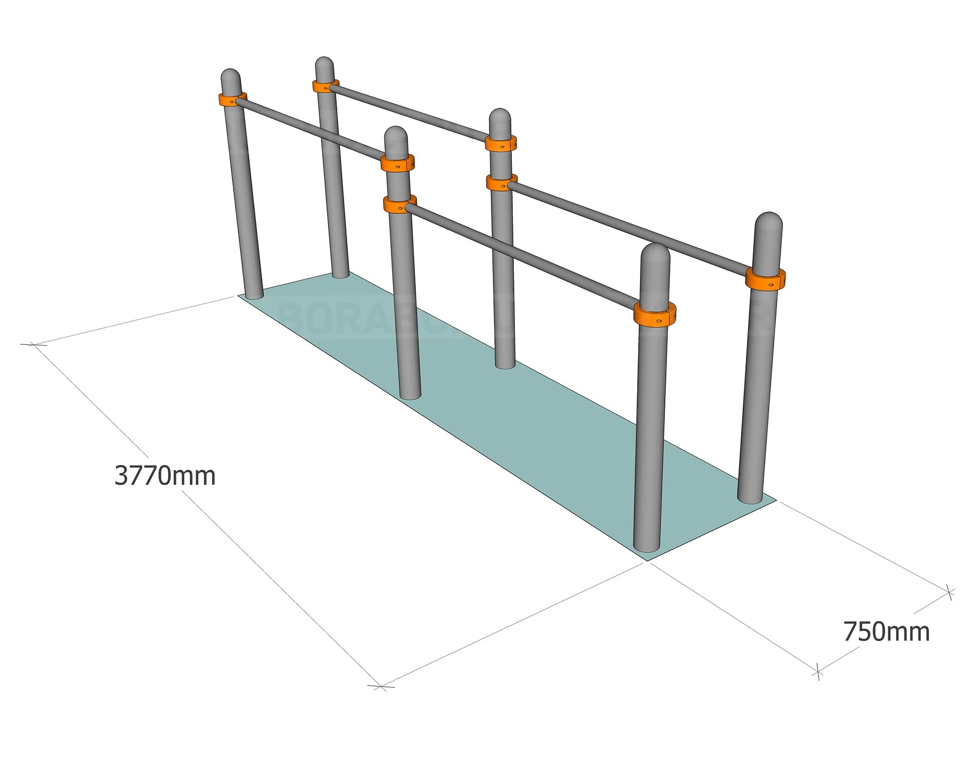 Брусья Workout BW-11 параллельные двойные