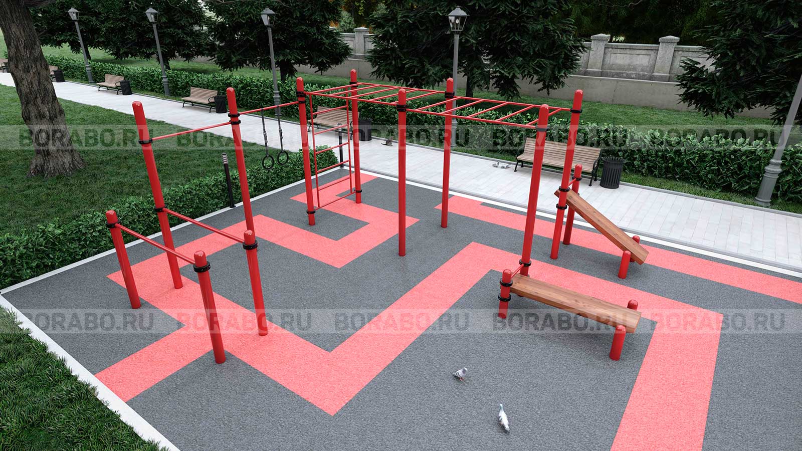 Спортивно-развивающее Workout оборудование BW-64-M