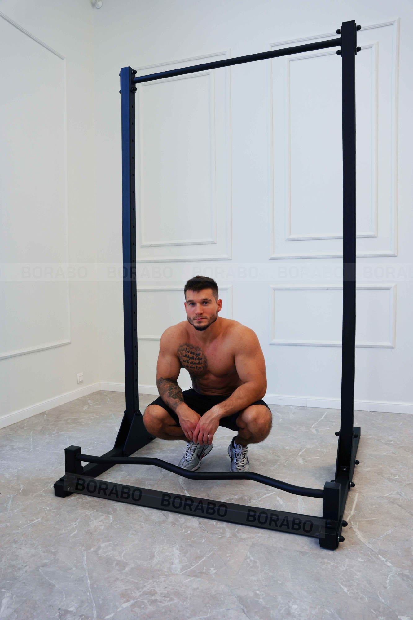 Перекладина для отжиманий для напольного турника, чёрная