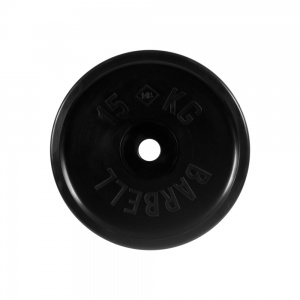 Диск олимпийский "Barbell", черный, диаметр 51 мм, 15 кг