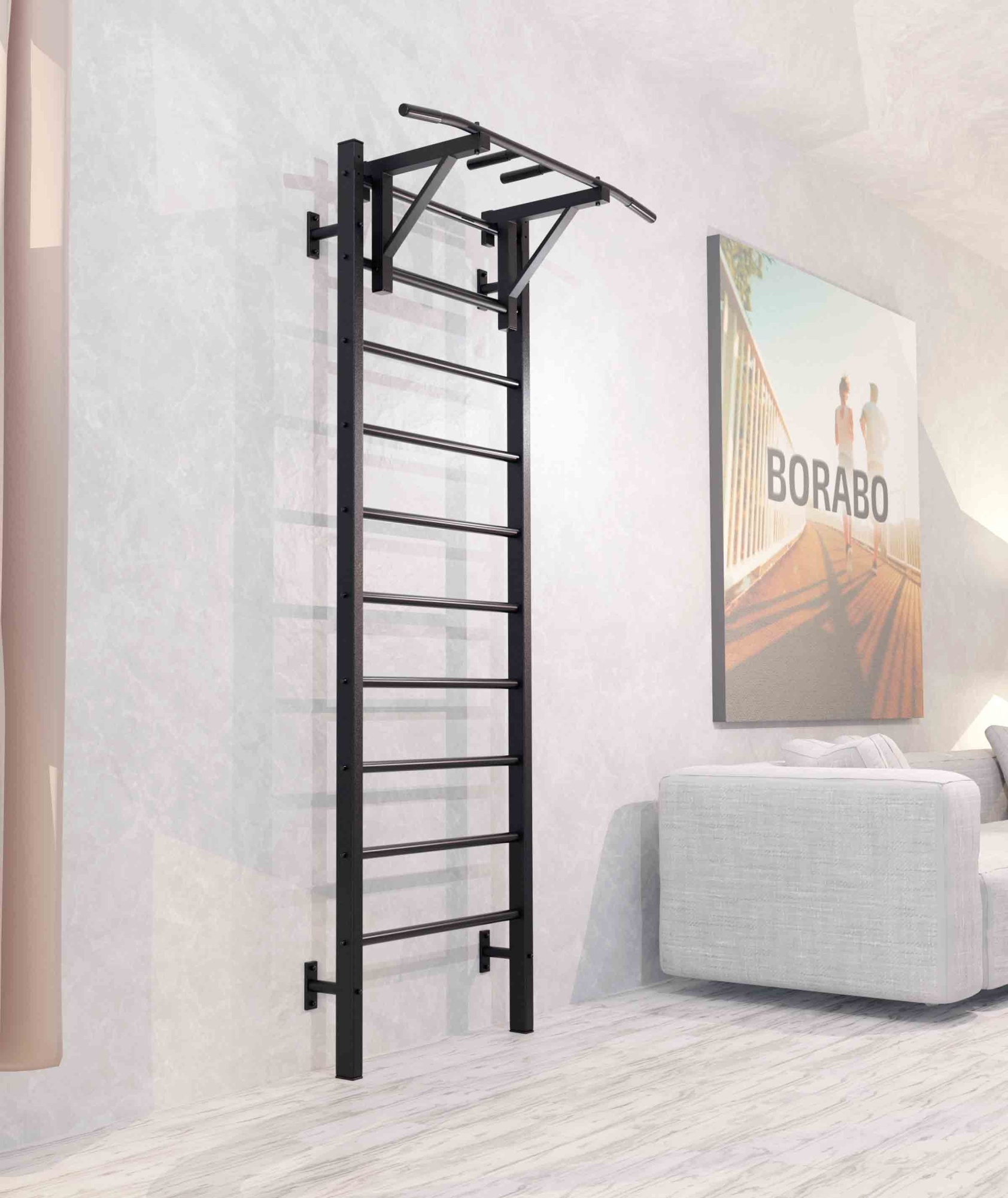 Турник навесной на шведскую стенку