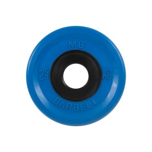 Диск олимпийский "Barbell", цветной, диаметр 51 мм, 2,5 кг