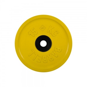 Диск олимпийский "Barbell", цветной, диаметр 51 мм, 15 кг