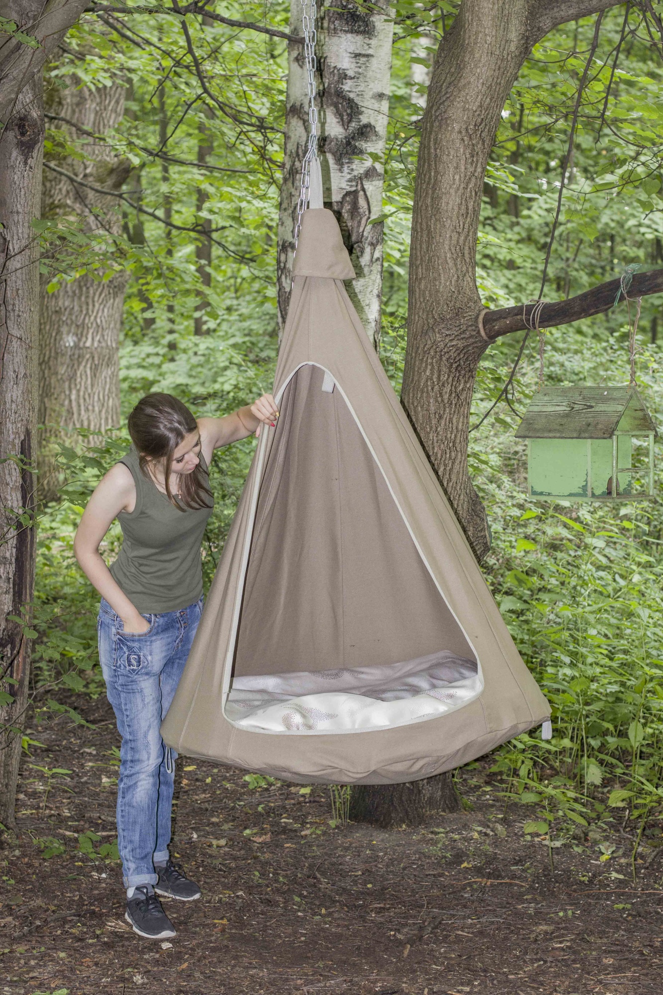 Гамак-кокон 110 см Оливковый