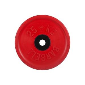 Диск олимпийский "Barbell", цветной, диаметр 51 мм, 25 кг