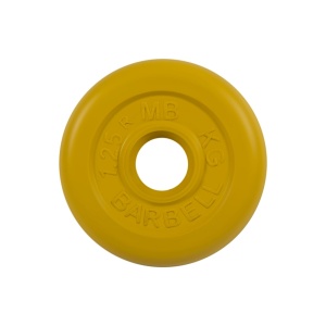 Диск Barbell обрезиненный, цветной, диаметр 31 мм, 1,25 кг