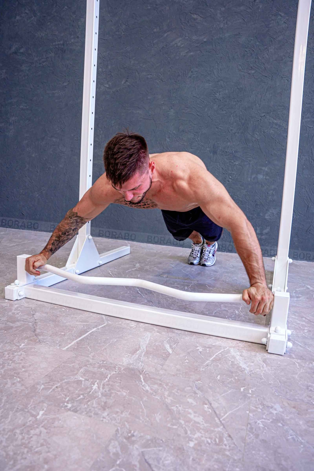 Перекладина для отжиманий для напольного турника, белая