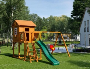 Детская деревянная площадка "IgraGrad Домик 1"