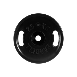 Диск олимпийский c ручками "Barbell", черный, диаметр 51 мм, 25 кг