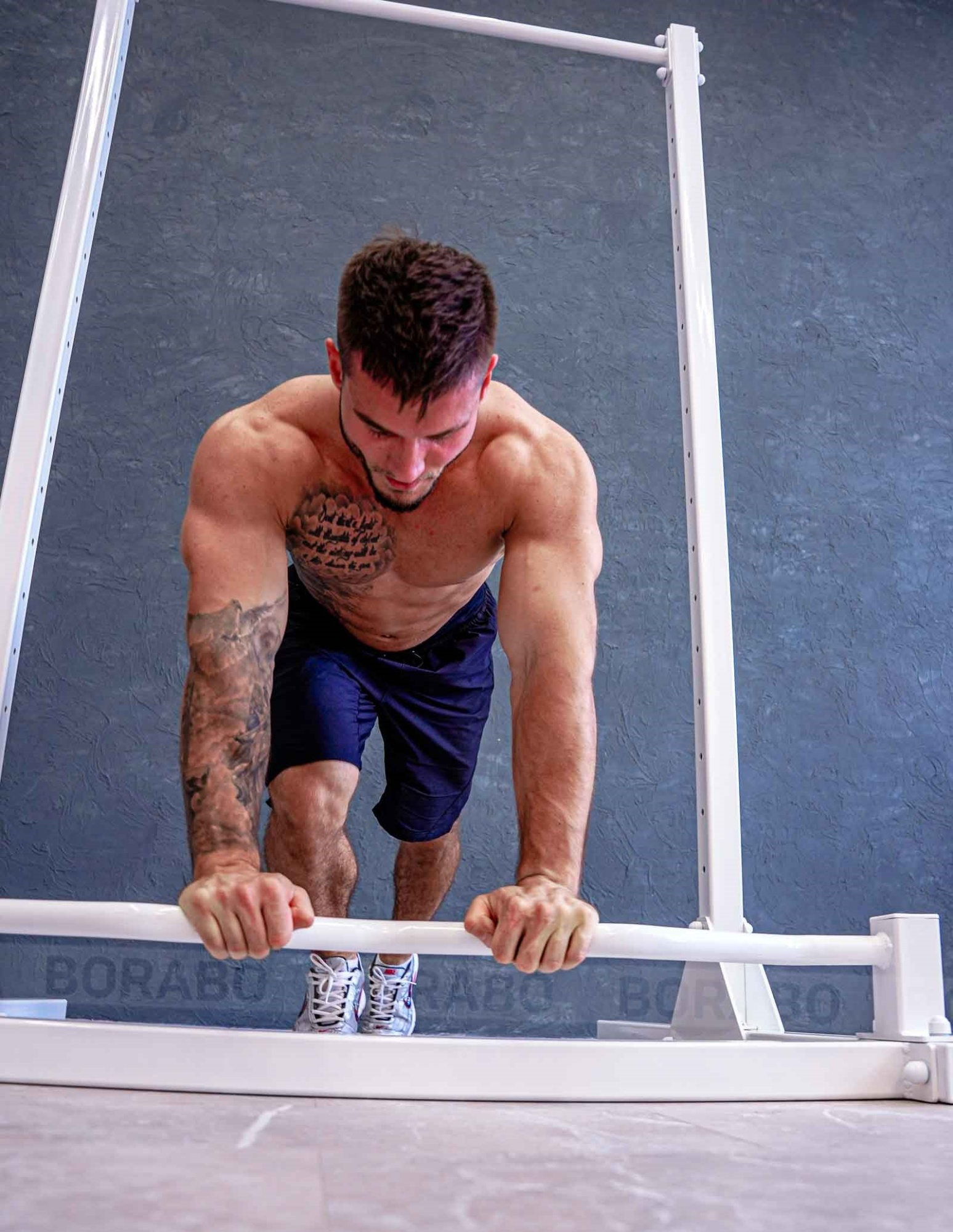 Перекладина для отжиманий для напольного турника, белая